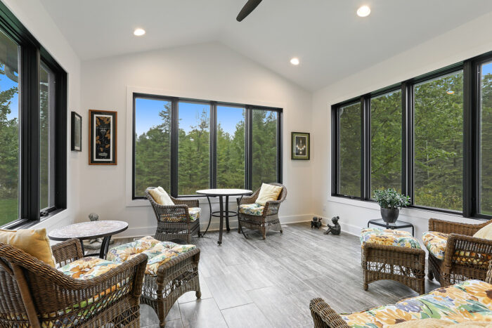 Windows installed in sunroom