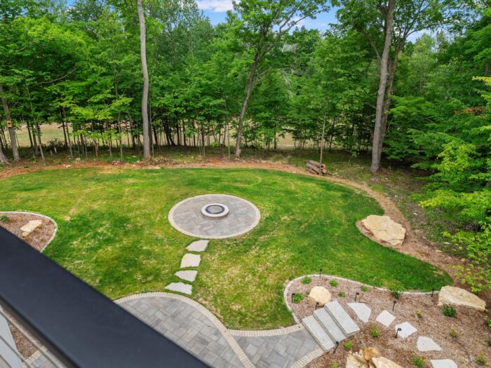 Van's Lumber custom built homes in Northeast Wisconsin exterior backyard