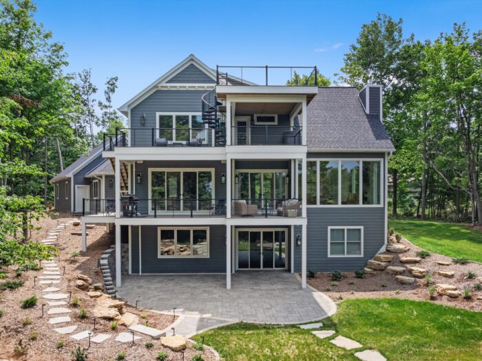 Van's Lumber custom built homes in Northeast Wisconsin exterior back