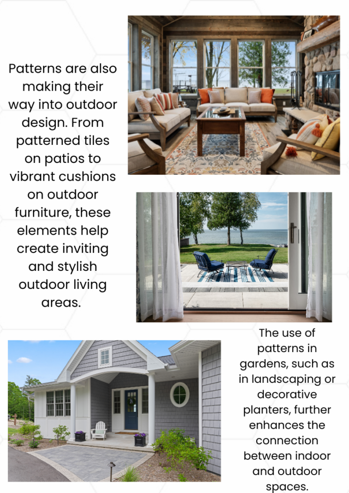 Color blocking and patterns article