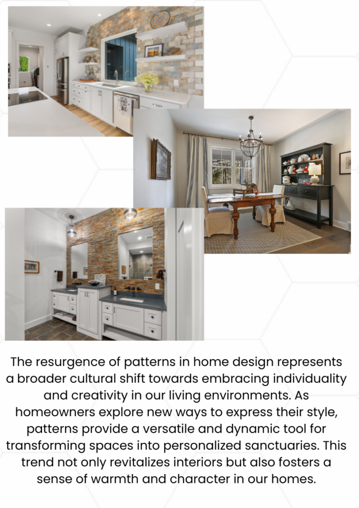 Color blocking and patterns article