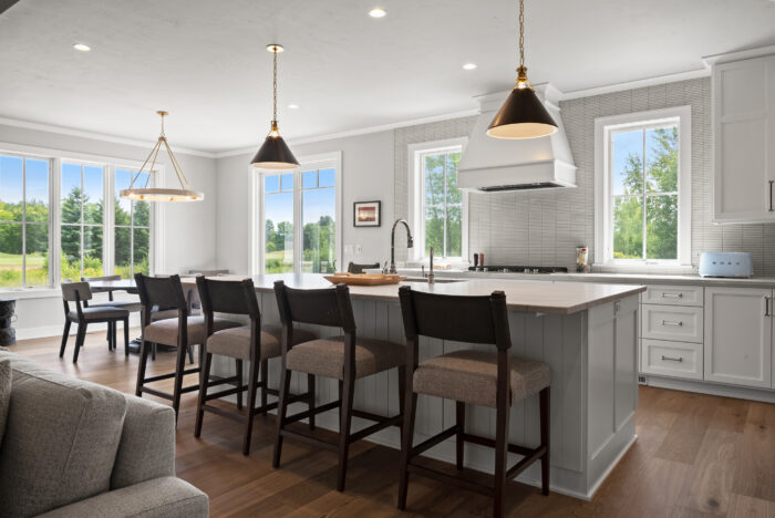 Van's Lumber custom built homes in Northeast Wisconsin interior eat in kitchen