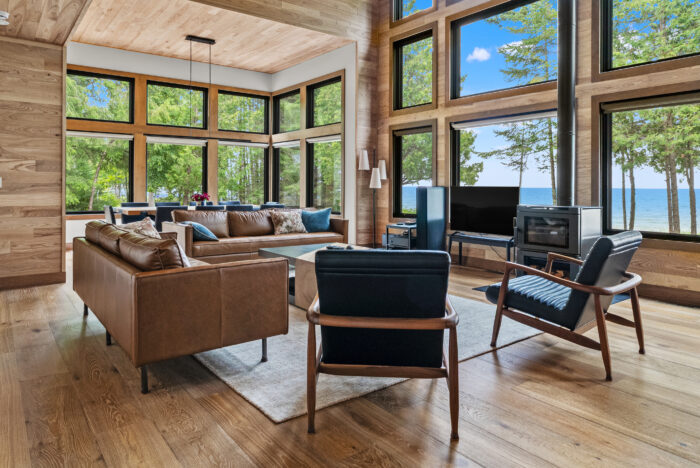 Van's Lumber custom built homes in Northeast Wisconsin interior great room