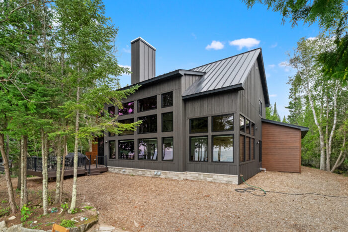 Van's Lumber custom built homes in Northeast Wisconsin exterior back of house