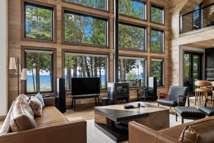 Van's Lumber custom built homes in Northeast Wisconsin interior great room