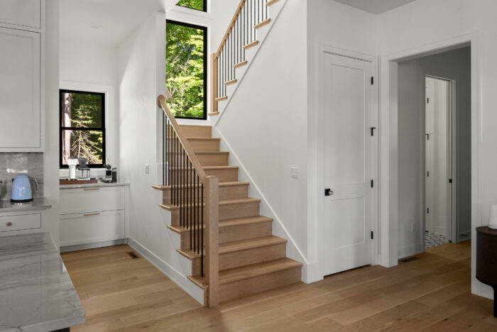 Van's Lumber custom built homes in Northeast Wisconsin interior stairway