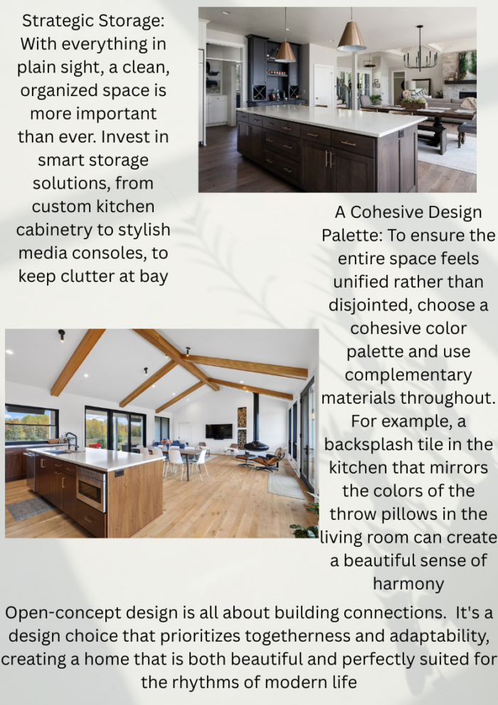 Open concept living article